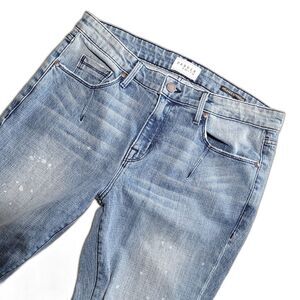 Parker Smith Distressed Relaxed Straight Jeans Medium Wash Midrise Women's 8/29